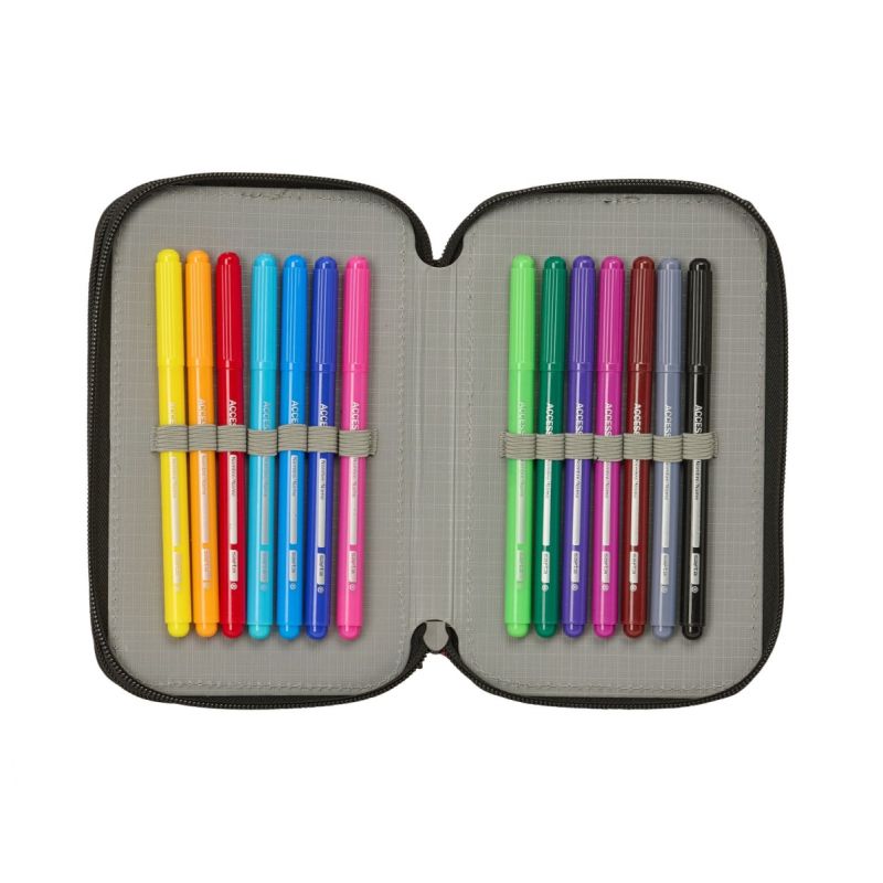 Real Madrid pencil case with equipment double filled pencil case 29 pcs biały ceruzatartó 412654854
