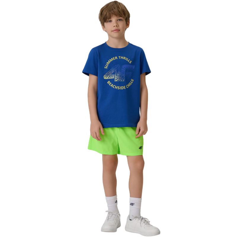 4F Boy's T-shirt M3284 cobalt 36S póló 4FJWSS26TTSHM328436S