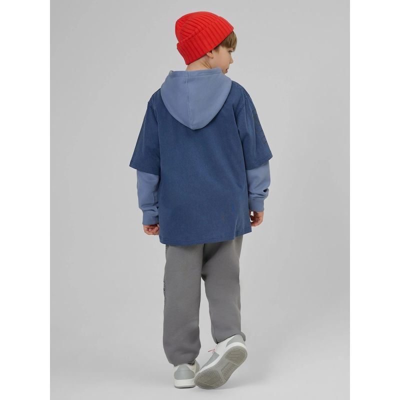 4F Boy's loose T-shirt with print 158/164 póló