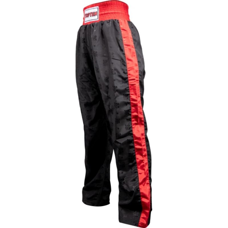 TOP TEN SKBP-TT CLASSIC kickboxing (WAKO APPROVED new) czarno - czerwone+xxxxs nadrág