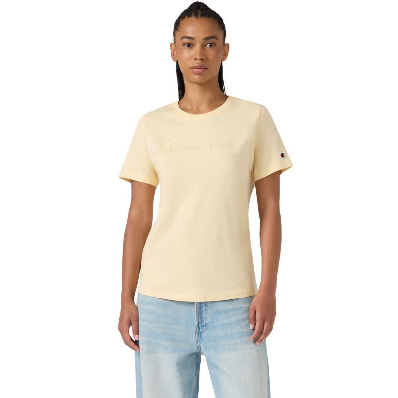 Champion Sleeve T-shirt Yellow 119125 YS175 sárga női póló 119125YS175
