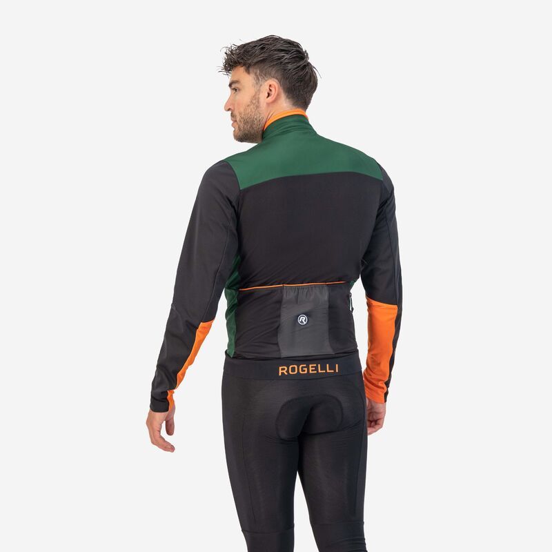 Rogelli winter CADENCE green-black- narancssárga dzseki