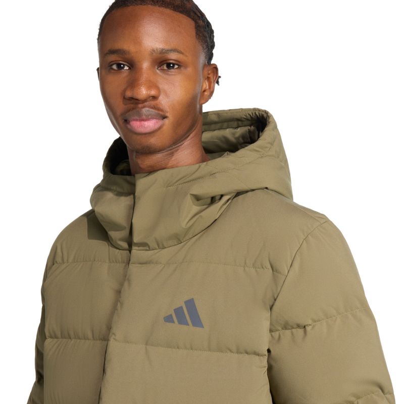 adidas Men's Helionic Climawarm Hoodie Jacket Olive JX0580 General