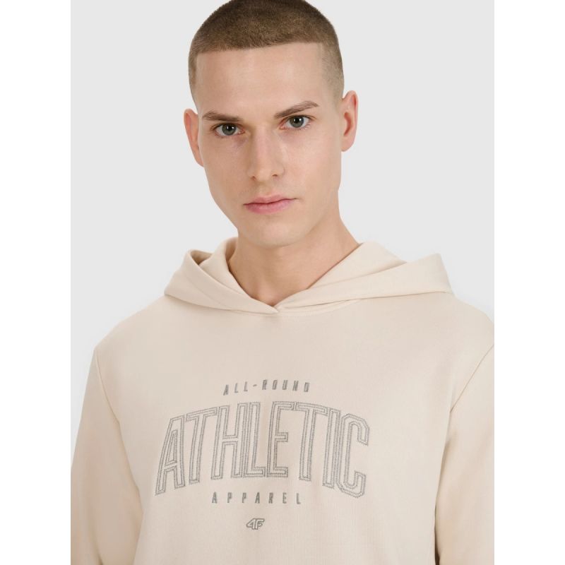Men's sweatshirt with hood, open, 4F 4FRSS25TSWSM2201-12S kapucnis pulóver