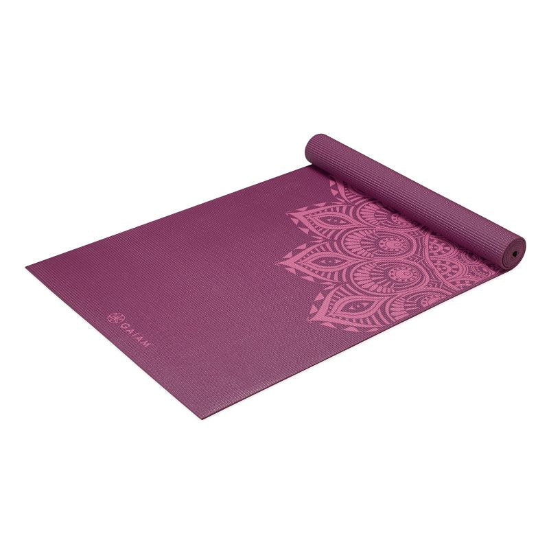 Gaiam Purple Mandala yoga mat 6mm 62202 Edzőfelszerelés