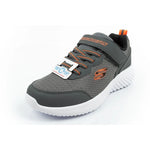 Skechers Bounder children's sports with Velcro, lightweight, fashionable gray szürke utcai cipő