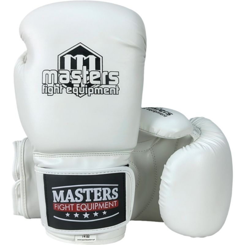 MASTERS FIGHT EQUIPMENT RPU-WHITE boxing gloves fehér kesztyű 013605-12