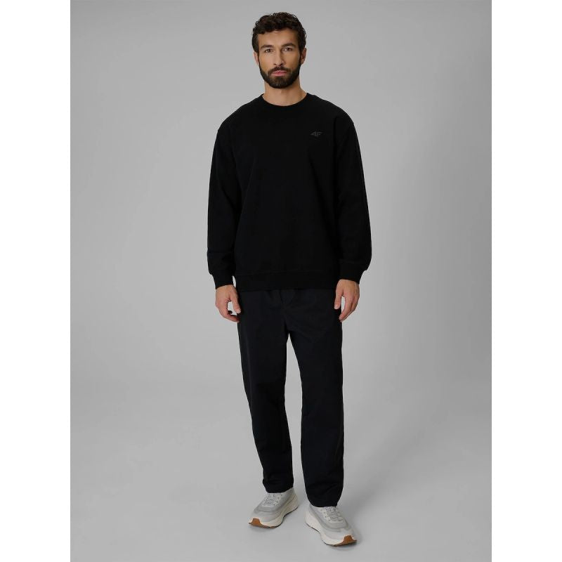 4F Men's regular sweatshirt without hood férfi kapucnis pulóver 4FRMM00TSWSM3059-20S