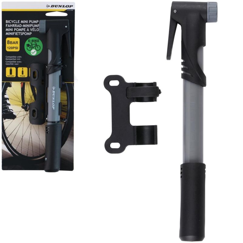 Dunlop GRAY MINI BIKE PUMP (8bar) szürke pumpa GSP-439075