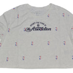 Women's Nike NBA N31 Courtside Longsleeve Crop T-shirt Birch Heather - DA6810-051 hosszú ujjú póló