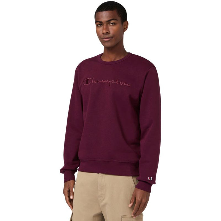 Champion Crewneck Sweatshirt 220272 RS522 bordó kapucnis pulóver
