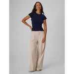 Women's wide leg trousers 4F