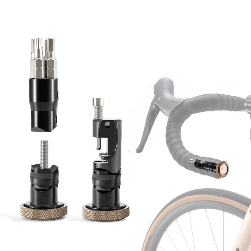 Rockbros ROAD TO SKY VK-KC10 6-in-1 Handlebar-Mounted Bicycle Multitool - Brown barna kiegészítő 304004-211649