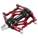 Rockbros 2010-12L Aluminum Platform Bicycle Pedals - Red