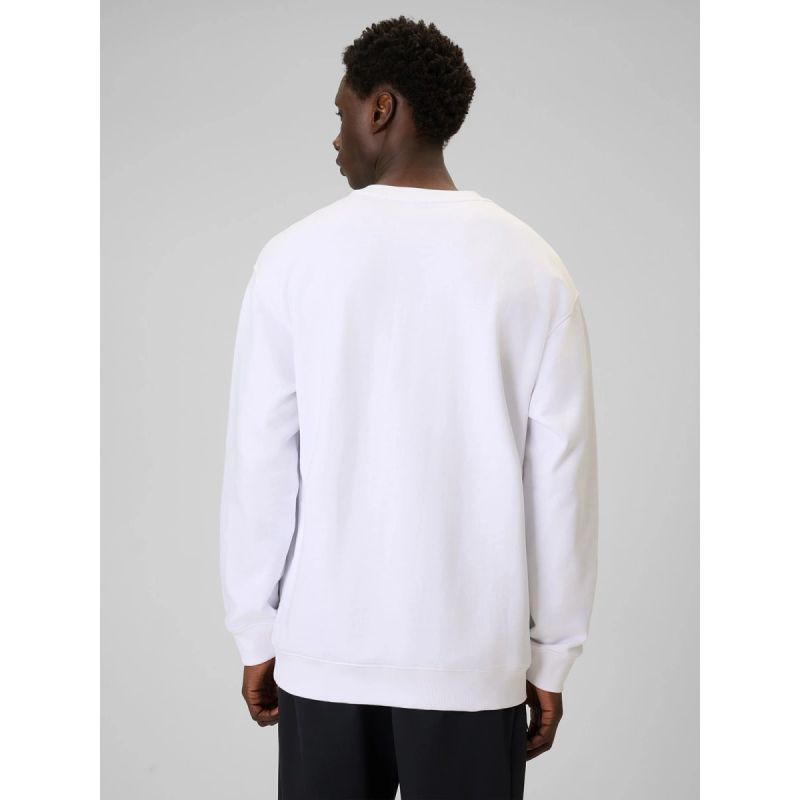 Men's sweatshirt without zipper and hood 4F 4FRAW25TSWSM2493-10S 3xl pulóver