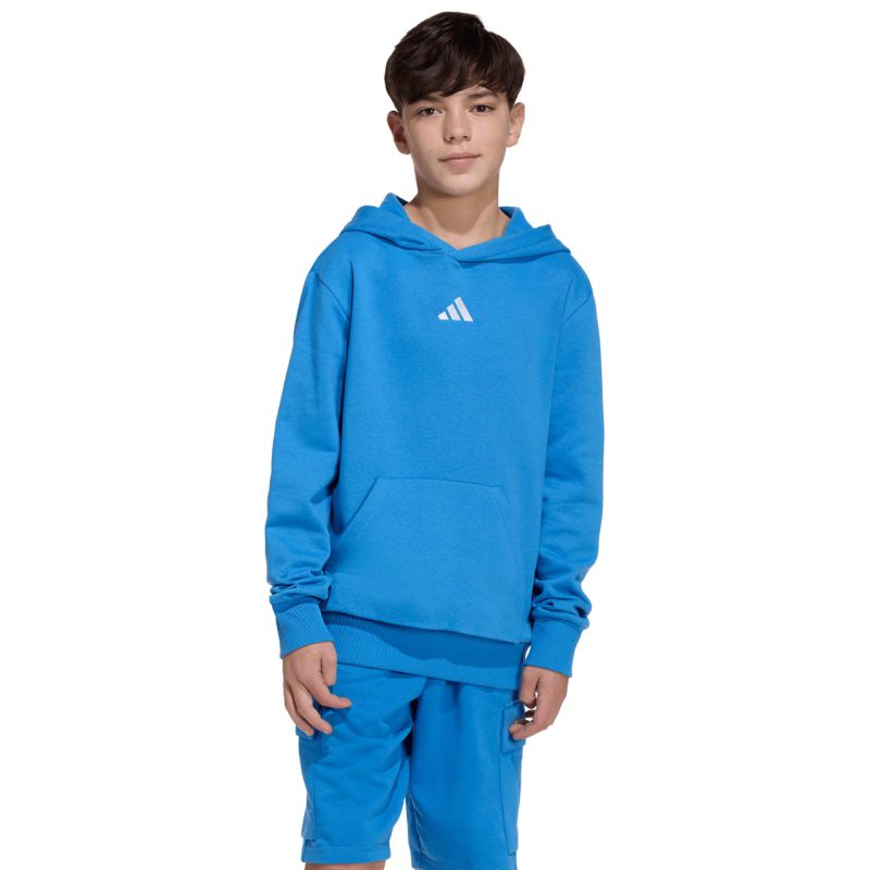 adidas Essentials Hoodie for kids KD3382 kék kapucnis pulóver