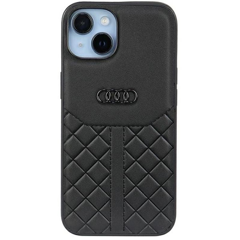 Audi Genuine Leather iPhone 14 6.1" /black hardcase AU-TPUPPCIP14-Q8/D1-BK fekete utcai cipő