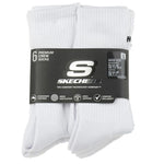 LG Skechers 6pk Core Crew Socks fehér zokni