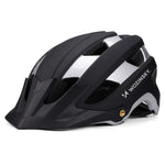 Wozinsky MTB bicycle helmet with removable visor, lightweight L - black and silver czarny || srebrny védőfelszerelés HT-001VCS-199799