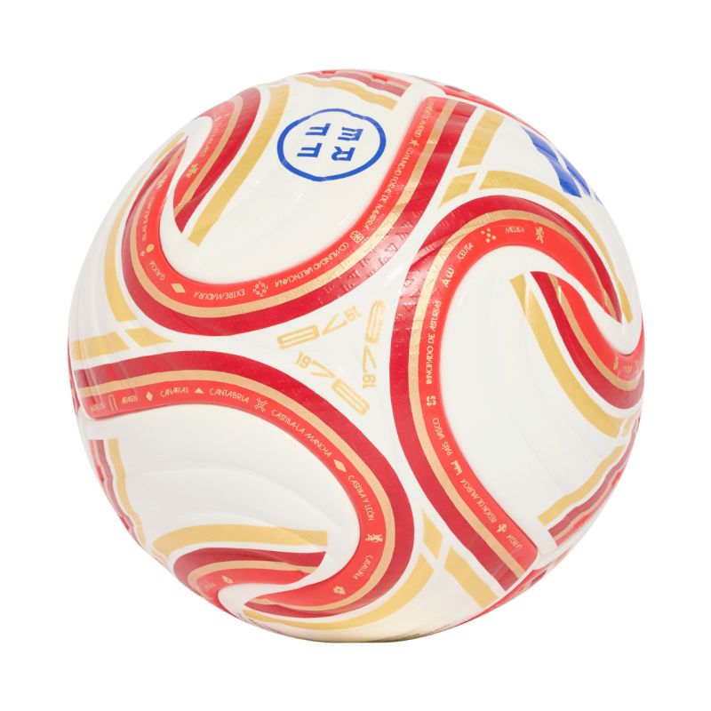 Adidas Spain RFEF 26/27 Pro white, red and orange narancssárga futball labda KE5082