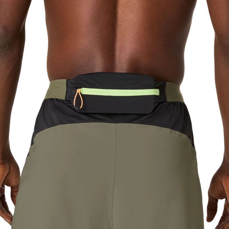 Asics Fujitrail All Over Print 5IN Short 2011D392-300 Green L Ruházat