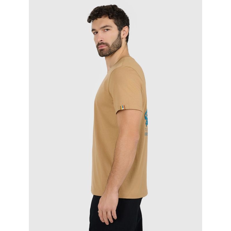 Men's regular printed T-shirt 4F 4FRAW25TTSHM3377-83S póló