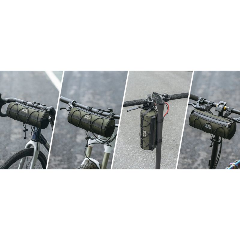 Rockbros 30110049001 bicycle handlebar 2 l - green zöld táska
