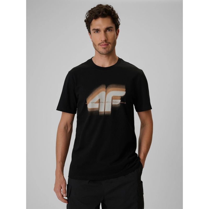 4F Men's regular printed T-shirt férfi póló 4FRSS26TTSHM4228-20S