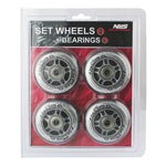 PU 72x24 82A TRANSPARENT (4 pcs.) + ABEC-7 (8 pcs.) NILS EXTREME SET