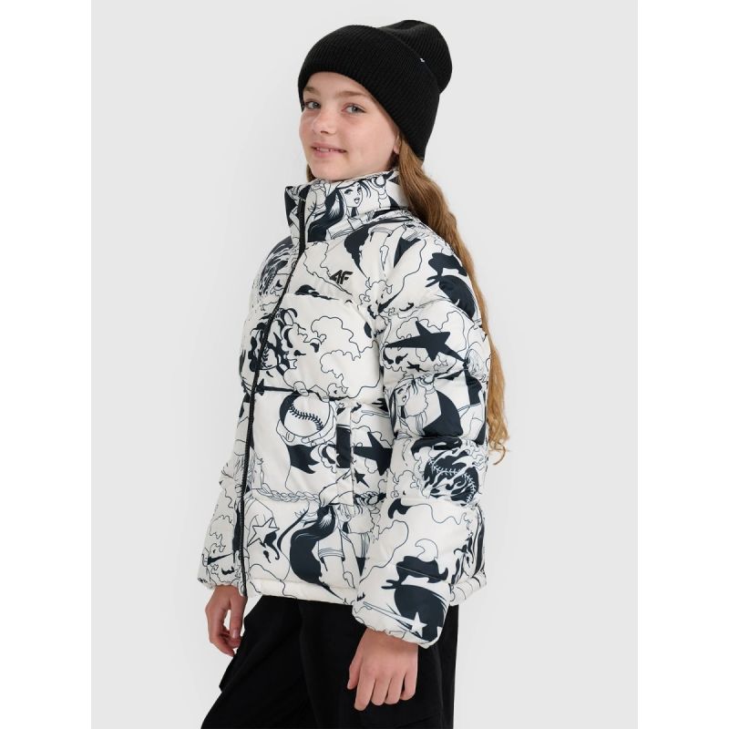 Girls' synthetic-filled down 4F 4FJRAW25TDJAF0748-11A kabát