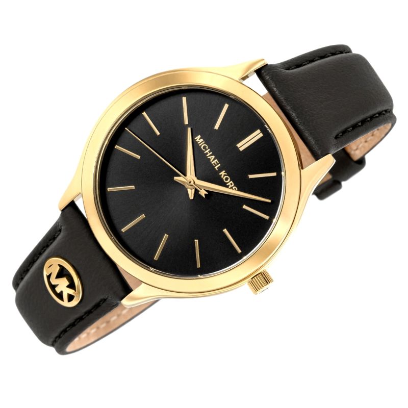 Michael Kors Slim Runway Women's Watch + BOX fekete watches