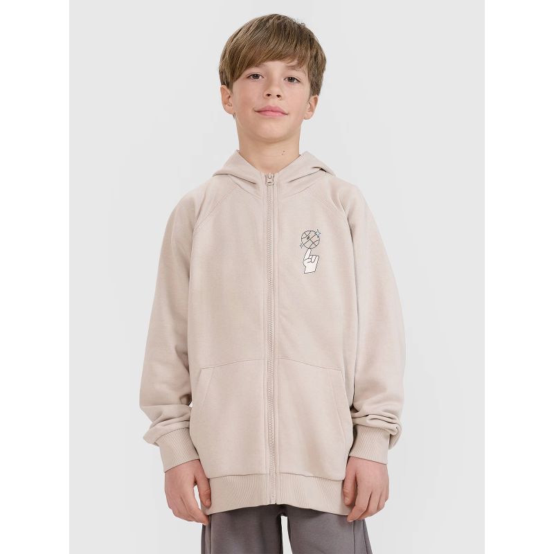 4f Boys' zip-up sweatshirt with hood 4FJRSS25TSWSM2103-83S General