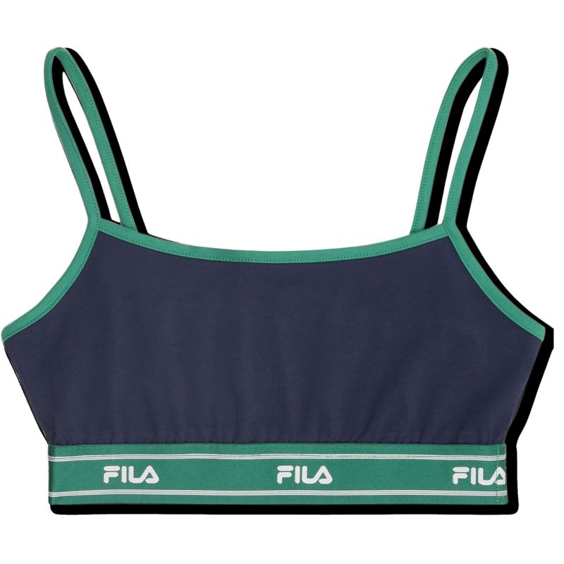 Fila Candelo Sports Bra Navy Blue and Green zöld sports bras