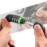 Rockbros 87632 bicycle lock with code, steel cable, 115 cm - black