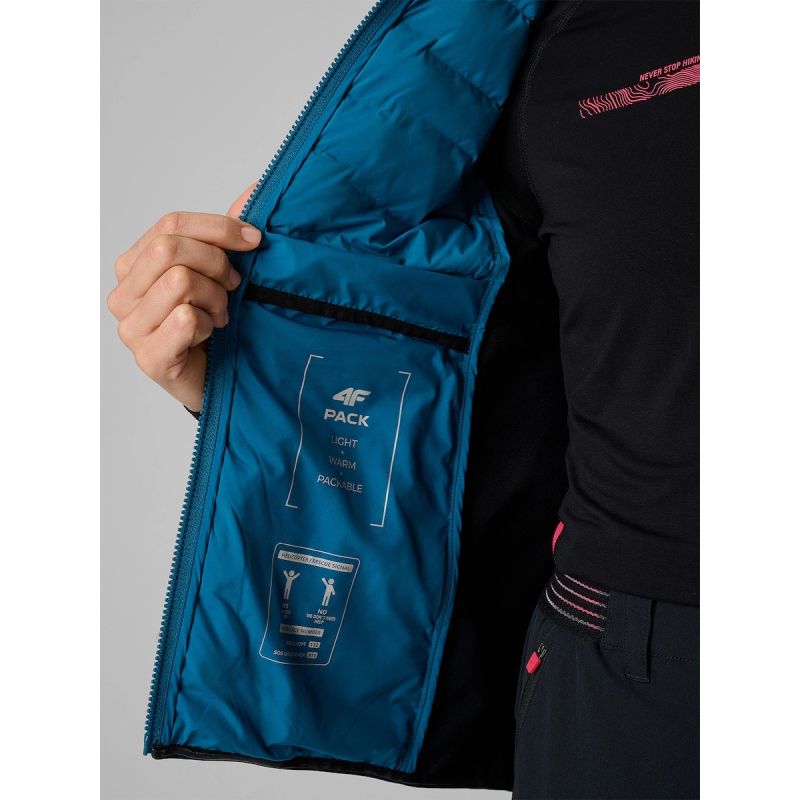 4F PRO trekking vest with Primaloft filling for women ezüst kiegészítő 4FWSS26TVJAF348-46S