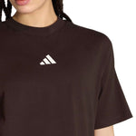 Adidas Women's Essentials 3-Stripes Boyfriend T-shirt Dark Brown 2xs ruházat KX0794
