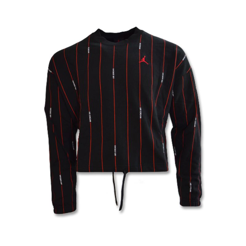 AIR Jordan Essential Fleece Top Wmns Black/Varsity Red sweatshirt - piros pulóver