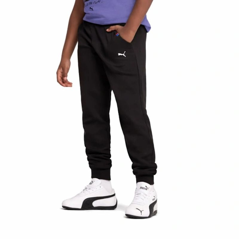 Puma BMW MMS Kids' Sweatpants Black Comfortable Sporty Style fekete melegítőnadrág