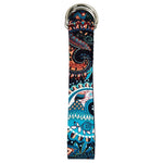 Enero YOGA EXERCISE BELT 183x3.8 CM ETNO FIT fekete belts