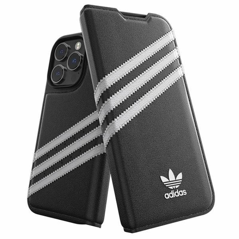 Adidas OR Booklet Case PU iPhone 14 Pro black/ fehér phones and accessories