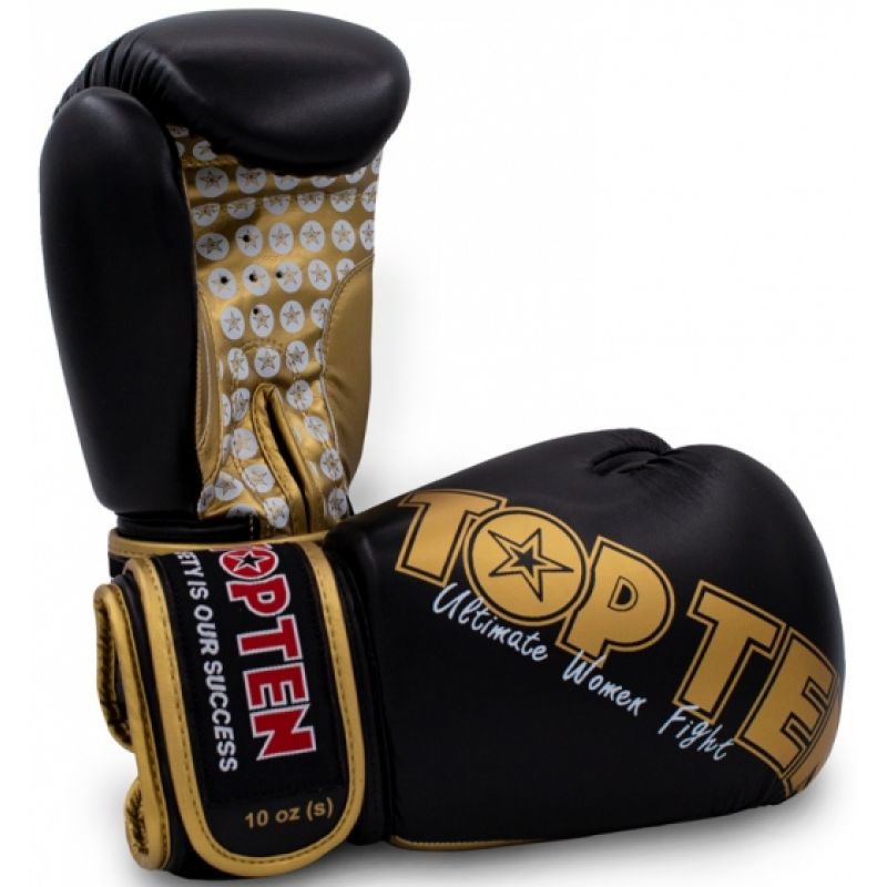TOP TEN "Woman" Boxing Gloves 10 oz biało - różowy kesztyű