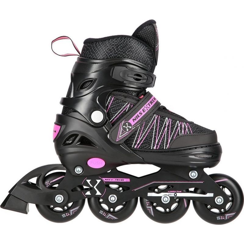 Nils Extreme NH11912 A 2in1 roller skates with replaceable hockey blade 31-34 Jr 16-21-045 fekete utcai cipő