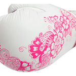 TOP TEN "Ultimate Woman" Boxing Gloves 10 oz White and Pink czarno - różowy kesztyű
