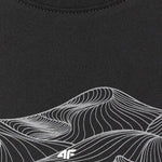 4F Women's T-shirt F2785 deep 20S fekete ruházat 4FWSS26TTSHF278520S