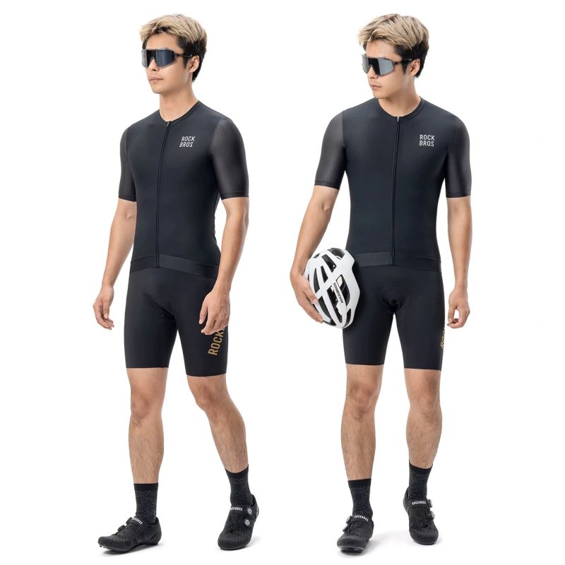 Rockbros 15200025 Short Sleeve Cycling Jersey Size S - Black czarny \ s póló