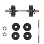 HMS Threaded dumbbell SG01 7 kg fekete edzőfelszerelés 17-59-123