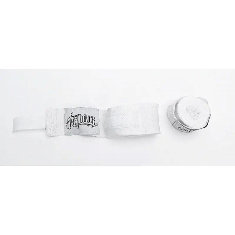 MASTERS FIGHT EQUIPMENT Elastic Boxing Hand Wraps “ONE PUNCH”, 4.5 fekete harcművészeti felszerelés 134256-OP01
