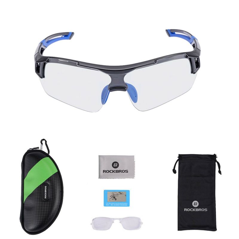 Rockbros sports glasses black/blue kék glasses, training equipment