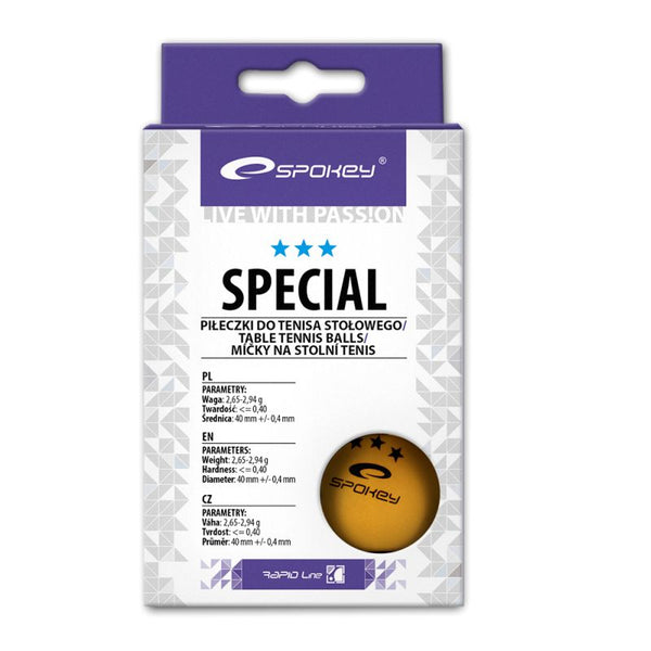 Spokey Special ping pong balls 6 pcs 81877 Labda