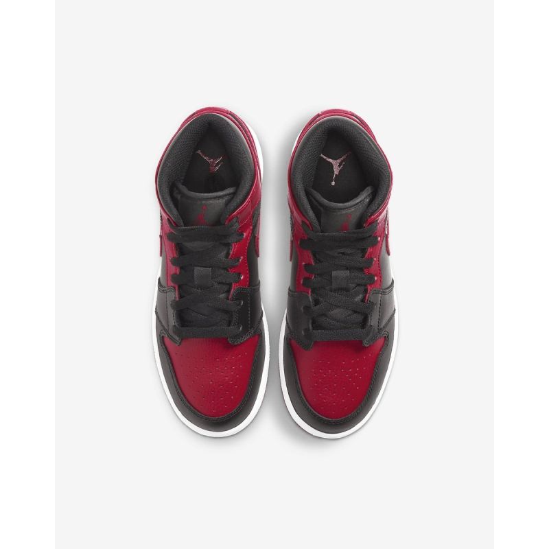 AIR Jordan 1 Mid Banned GS retro - fekete cipő